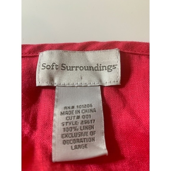 Soft Surroundings Casual Embroidered Button Down Top - Picture 7 of 9